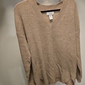 Kersh Wool Blend Beige Sweater